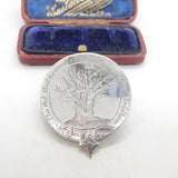 Victorian Sterling Silver 'The Great Oak of Great Yeldham' Brooch c1900 Antique