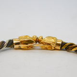 Ancient 18ct Gold Mixed Metal Mythic Beast Form Bangle Bracelet Byzantine