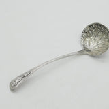 Large Georgian Sterling Silver Ornate Sugar Caster Ladle 1795 London Antique