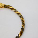 Ancient 18ct Gold Mixed Metal Mythic Beast Form Bangle Bracelet Byzantine