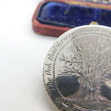 Victorian Sterling Silver 'The Great Oak of Great Yeldham' Brooch c1900 Antique