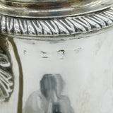George III Sterling Silver Baluster Coffee Pot Lion Crest Antique 1764 London