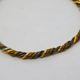 Ancient 18ct Gold Mixed Metal Mythic Beast Form Bangle Bracelet Byzantine