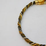 Ancient 18ct Gold Mixed Metal Mythic Beast Form Bangle Bracelet Byzantine