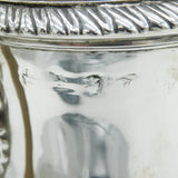 George III Sterling Silver Baluster Coffee Pot Lion Crest Antique 1764 London