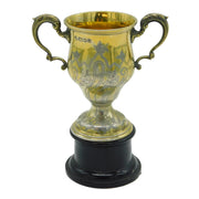 Sterling Silver Gilded Trophy Cup Aesthetic Floral Detail 1961 London Vintage