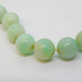 19th Century 9ct Gold Carved Green Jade Graduated Bead Necklace Antique c1860