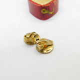 Danish Sterling Silver Gilt & Enamel Daisy Flower Clip-On Earrings c1950