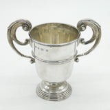Victorian Sterling Silver Scroll Handle Trophy Cup Antique 1901 Birmingham