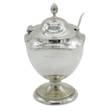 Edwardian Sterling Silver Pedestal Tea Caddy Antique 1909 Birmingham Elkington