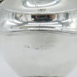 Edwardian Sterling Silver Pedestal Tea Caddy Antique 1909 Birmingham Elkington