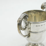 Victorian Sterling Silver Scroll Handle Trophy Cup Antique 1901 Birmingham
