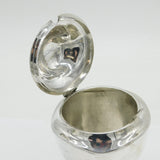 Edwardian Sterling Silver Pedestal Tea Caddy Antique 1909 Birmingham Elkington