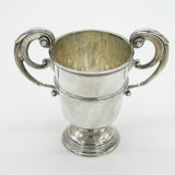 Victorian Sterling Silver Scroll Handle Trophy Cup Antique 1901 Birmingham