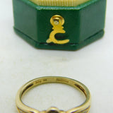 9ct Yellow Gold, Ruby & Diamond Floral Dress Ring Vintage c1990 London