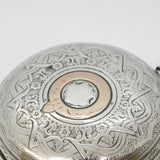 Victorian Large Sterling Silver Full-Hunter Pocket Watch Antique 1897 Chester