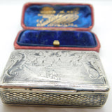 Victorian Russian 84 .875 Silver & Niello Enamel Snuff Box City Scene Moscow