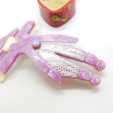 Fashionable Lady In Purple Lea Stein Paris Brooch Pin Vintage c1960