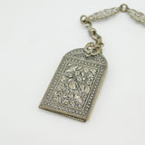 19th Century French Silver Plated Multi-Tool Sewing Chatelaine Antique c1860