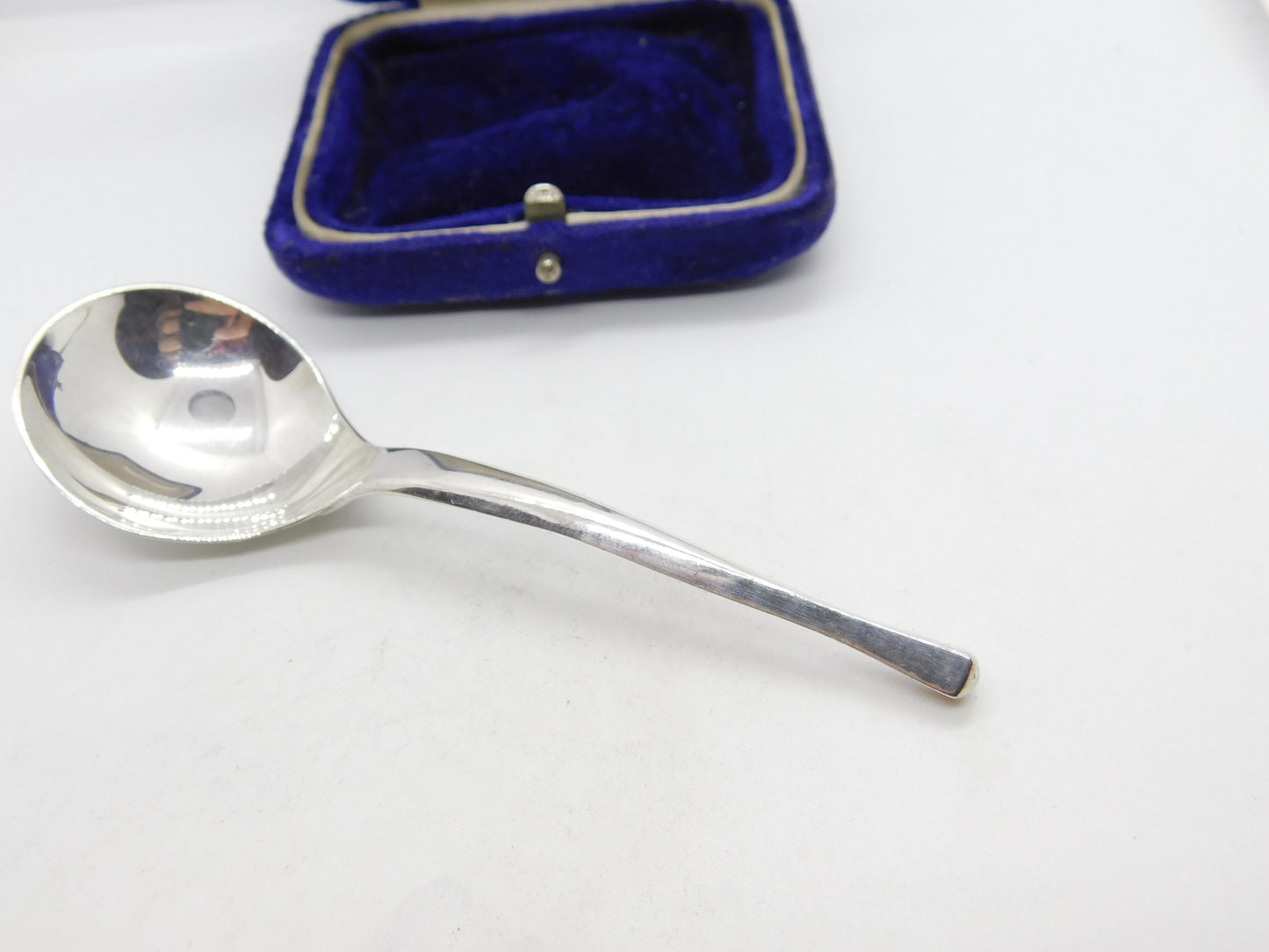 Cecil Frederick Colyer Sterling Silver Modernist Tea Caddy Spoon 1978 Edinburgh