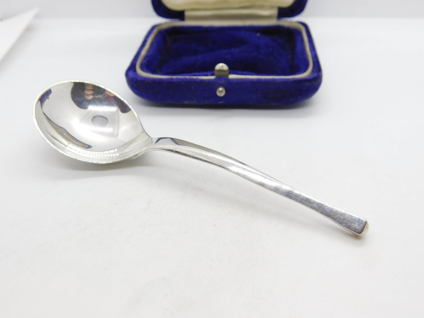 Cecil Frederick Colyer Sterling Silver Modernist Tea Caddy Spoon 1978 Edinburgh