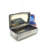 Victorian Russian 84 .875 Silver & Niello Enamel Snuff Box City Scene Moscow