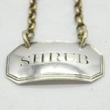 George III Sterling Silver 'Shrub' Sauce Ticket Label Antique 1806 London