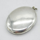 Victorian Large Aesthetic Sterling Silver Sweetheart Locket Antique c1880
