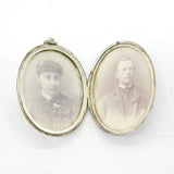 Victorian Large Aesthetic Sterling Silver Sweetheart Locket Antique c1880