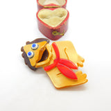 Lea Stein Paris Marked Muppets Cartoon Frog Brooch Pin Vintage c1960