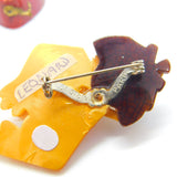 Lea Stein Paris Marked Muppets Cartoon Frog Brooch Pin Vintage c1960