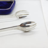 Georgian Sterling Silver Fork End Anchovy Tongs 1798 London George Deighton