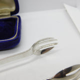 Georgian Sterling Silver Fork End Anchovy Tongs 1798 London George Deighton