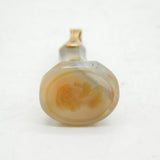 George III 9ct Rose Gold Carved Agate Trumpet Intaglio Fob Seal Antique c1800