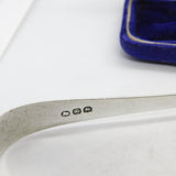 Georgian Sterling Silver Fork End Anchovy Tongs 1798 London George Deighton