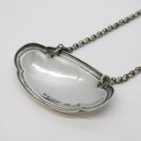 Victorian Sterling Silver Whisky Decanter Label Antique 1851 Birmingham