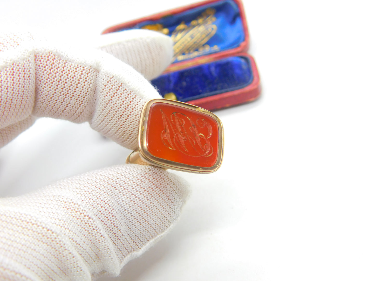 Victorian Large Rolled Gold Carved Carnelian Intaglio Fob Seal Antique c1860