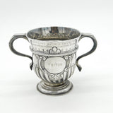 George I Sterling Silver Fleur-de-Lis Loving Cup Antique c1721 Thomas Tearle London