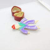 Purple Man Lea Stein Paris Brooch Pin Vintage c1960