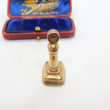 Victorian Large Rolled Gold Carved Carnelian Intaglio Fob Seal Antique c1860