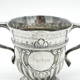 George I Sterling Silver Fleur-de-Lis Loving Cup Antique c1721 Thomas Tearle London