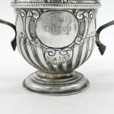 George I Sterling Silver Fleur-de-Lis Loving Cup Antique c1721 Thomas Tearle London