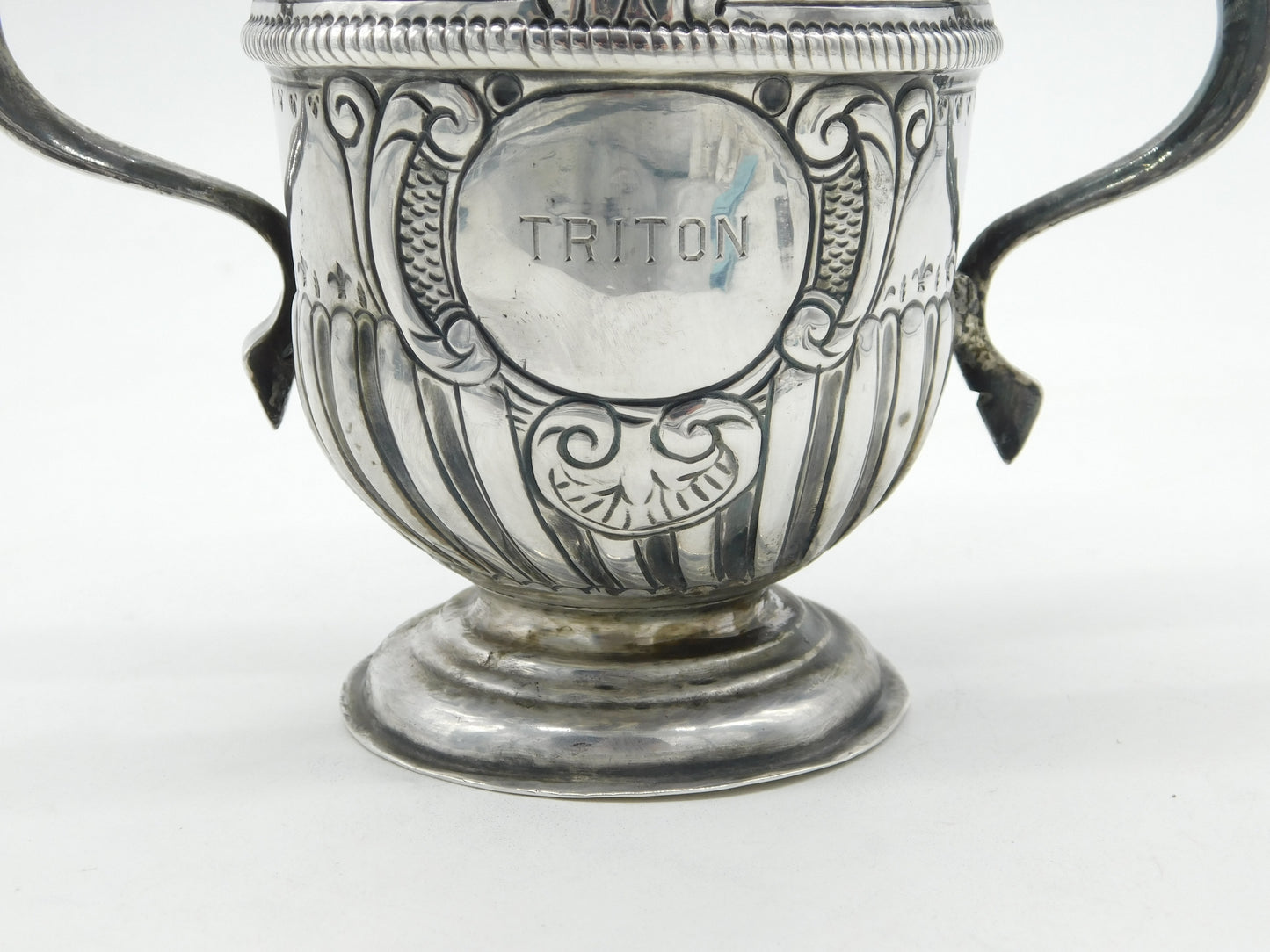 George I Sterling Silver Fleur-de-Lis Loving Cup Antique c1721 Thomas Tearle London