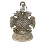 19th Century Indian Hindu Cast Sterling Silver God Charm Pendant Antique c1890