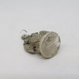 19th Century Indian Hindu Cast Sterling Silver God Charm Pendant Antique c1890