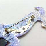 Dachshund Sausage Dog Lea Stein Paris Brooch Pin Vintage c1960
