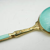 Boxed Set of Twelve Sterling Silver Colourful Enamel Teaspoons Antique 1931 Birmingham