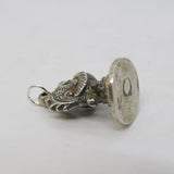 19th Century Indian Hindu Cast Sterling Silver God Charm Pendant Antique c1890