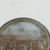 French Revolution Uniface Medallion 'Arrivèe Du Roi A Paris' Antique 1789