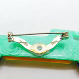Motor Car Vehicle Lea Stein Paris Brooch Pin Vintage c1960